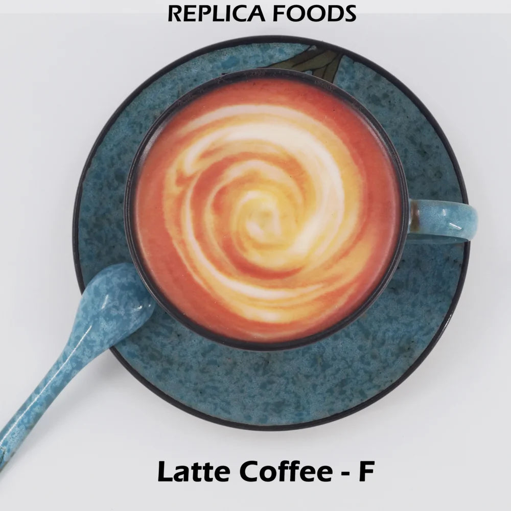 Realistic Fake Coffee Lifelike Faux Coffee Display For Photo Shoot, Fake Cake Photography Props Food sample Tea Table Decoration